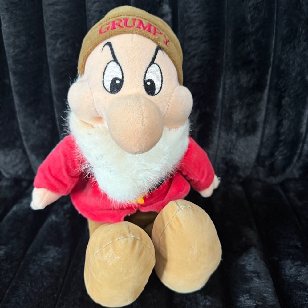 Disney Store Grumpy plush toy from Snow White and the Seven Dwarfs